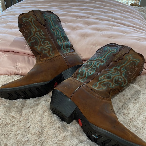 Justin cowboy boots size 8.5 B - Picture 2 of 11